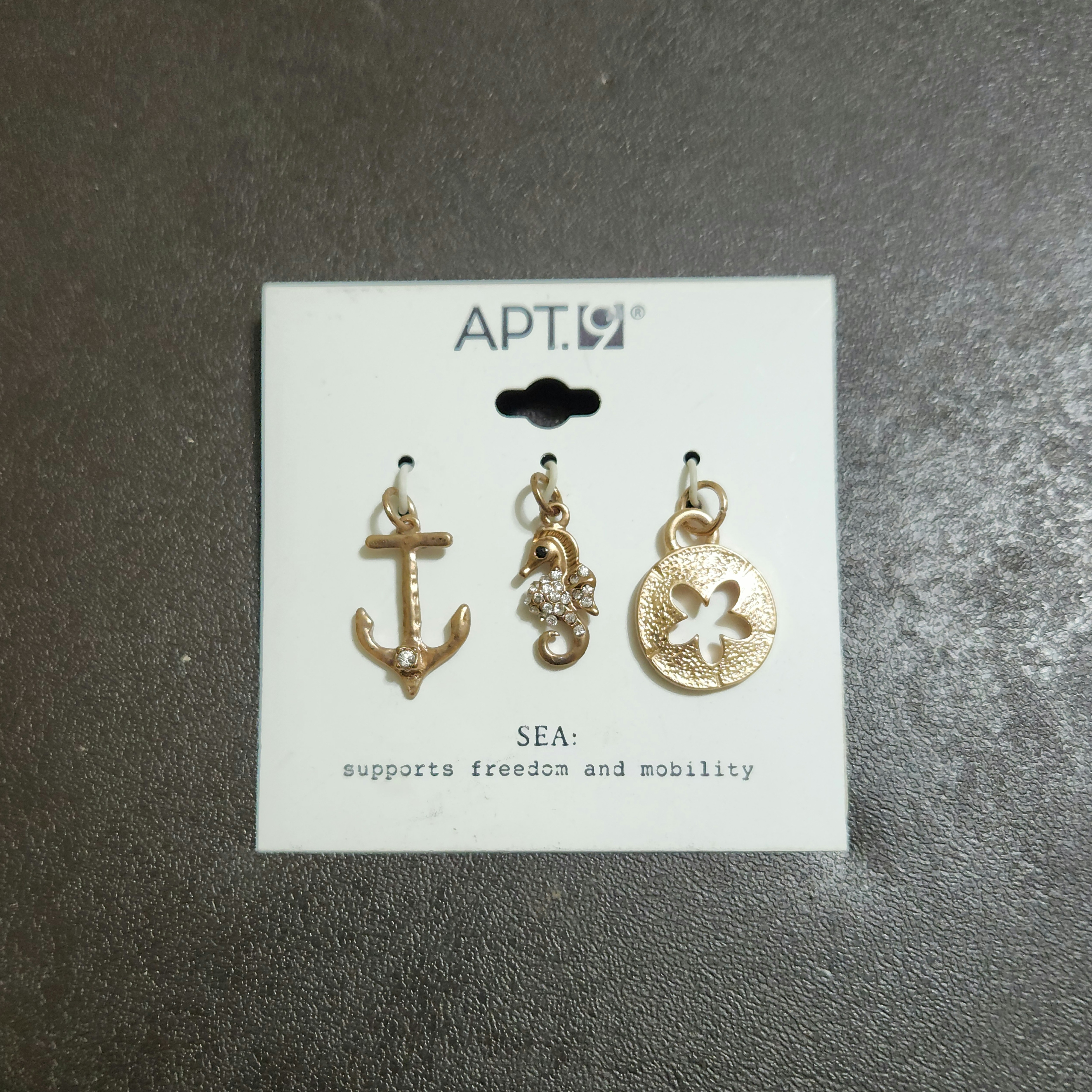 Apt. 9 Gold-Tone Elegant Hoop Charms/Pendants